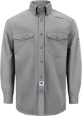 100% Cotton Mens Fr Shirts 7.5oz Flame Resistant Shirts NFPA2112 Men's Fire Retardant Welding Shirts