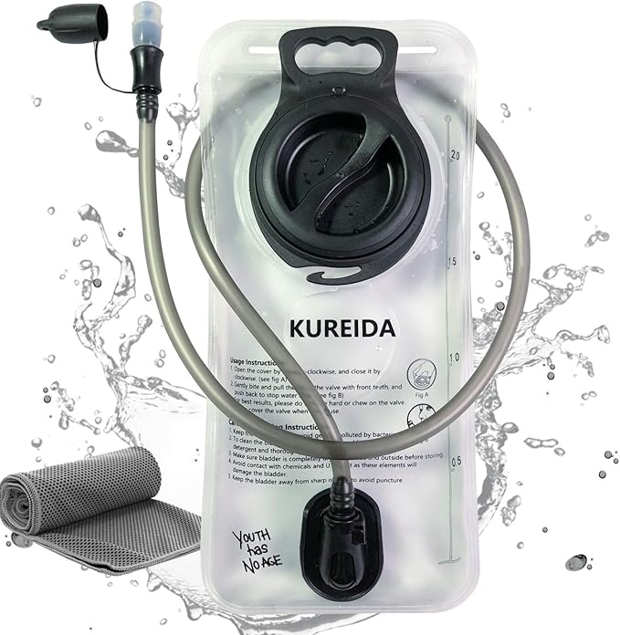 Hydration Bladder 2L-3L,Leak Proof Water Reservoir,BPA Free,Wide Opening, Military Water Bladder Combined with Hydration Backpacks for Biking Hiking Running Camping Climbing.