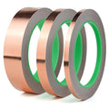 BOMEI PACK Copper Foil Tape 3 Pack (1.97mil x 1inch 1/2inch 1/4inch x 66ft) with Conductive Adhesive for Electrical Repairs, Guitar, Stained Glass, Paper Circuits