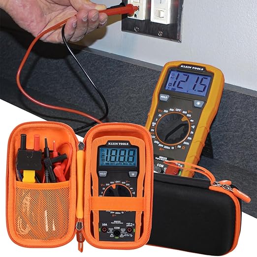 Aproca Case Compatible with Klein Tools MM325 MM420 MM400 MM300 Multimeter Digital Voltage Tester, Portable Storage Bag for Accessories (Case Only)