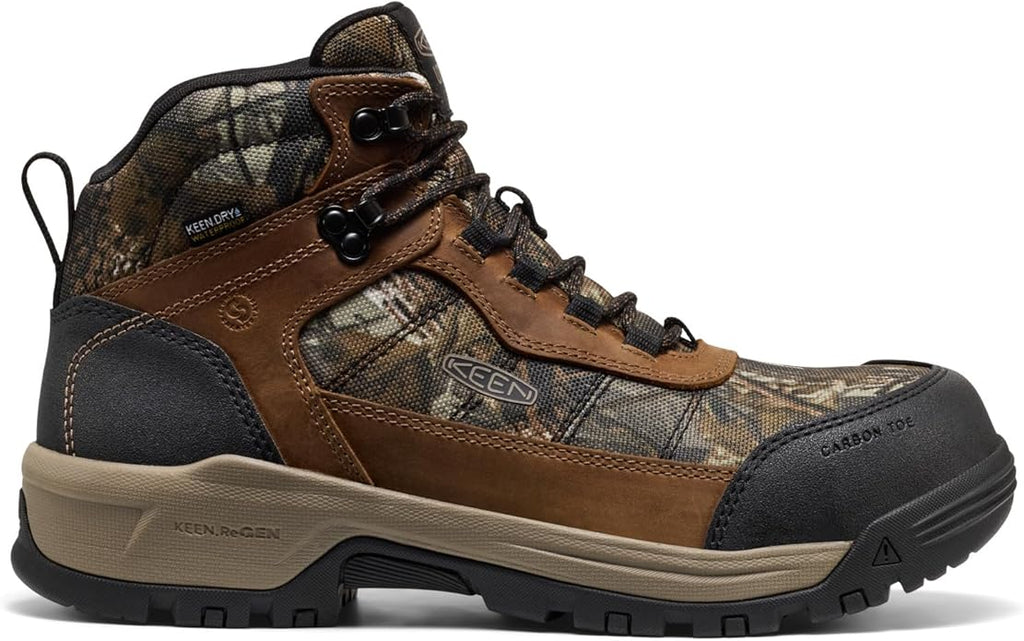 KEEN Utility mens Skokie Hiker Style Mid Height Composite Toe 90 Degree Waterproof
