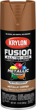 Krylon Fusion All-In-One Adhesive Spray Paint for Indoor/Outdoor Use, 12 oz, Copper