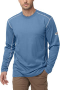 FR Shirts for Men 4oz Lightweight Fire Resistant Shirts for Men Long Sleeve Welding Shirt CAT1