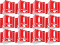 T&R Fire Extinguisher Sign, Fire Extinguisher with Down Arrow - 12 Pack - 8 x 6 Inches Acrylic, 4 pre-drilled holes, Includes Matching Screws, Use for Home Office/Business