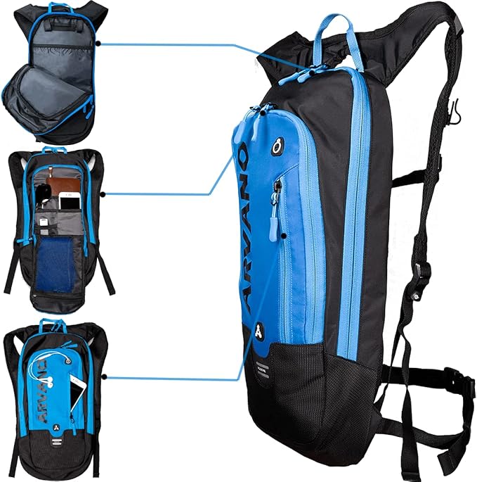 Bike Backpack Small Mountain Biking Backpack Lightweight 6l Daypack - MTB Cycling,Hiking,Skiing,Snow Bicycle,Snowboard | Lightweight, Daypack, MTB Cycling, Hiking, Skiing, Snow Bicycle