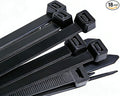 Extra long zip ties 48 inch black Large cable ties heavy duty outdoor use 250 lbs thick Nylon plastic Zipties 18 pcs