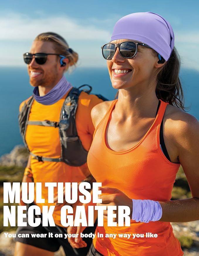 JHYWELL Cooling Neck Gaiter Face Mask, UV Protection Masks Gator, Windproof Bandana for Skiing, Fishing, Hiking, Cycling