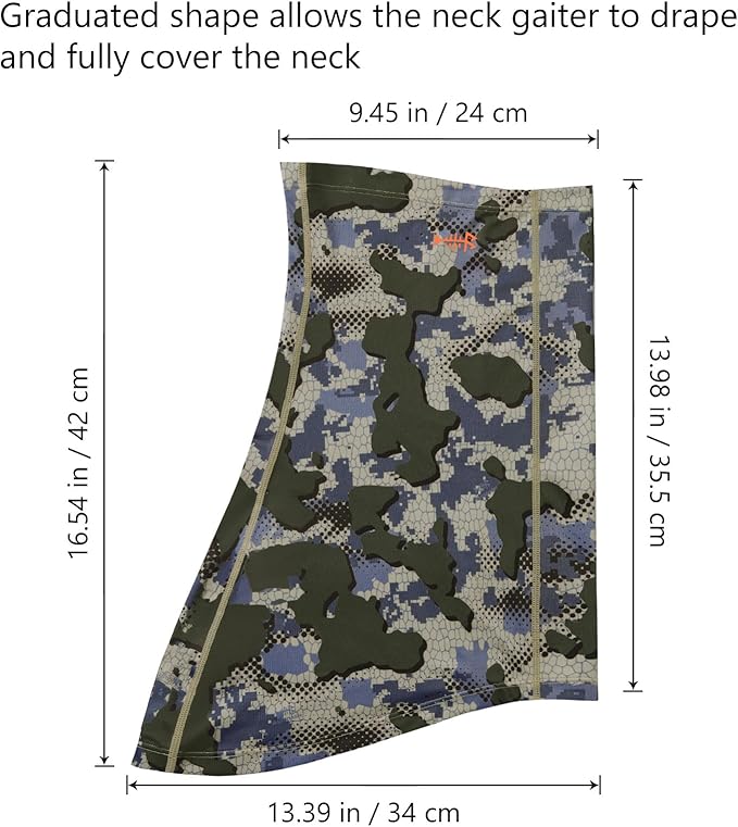 BASSDASH Neck Gaiter Mask UPF 50 Sun Protection for Men & Women, Fishing, Hiking, Outdoor