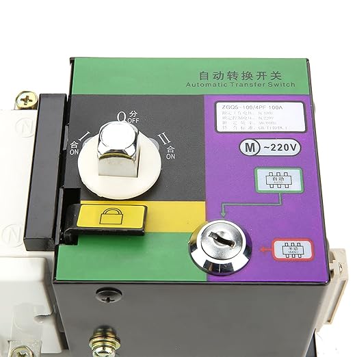 ZGQ5-100/4PF Power Automatic Transfer Switch 400V Flexible Auto Changeover Switch 100A 4P 4 Functions Handle Switch