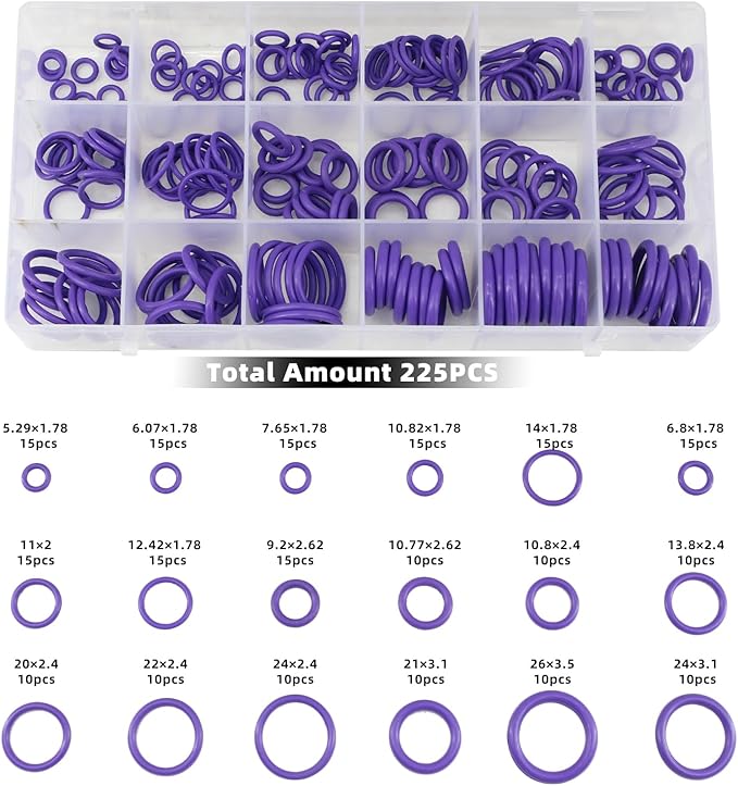 DPTOOL 29pcs Master Quick Disconnect Tool Set Fuel Line Disconnect and Removal Tool Kit for A/C, Fuel and Transmission Cooler Lines etc, with AC Disconnect Pliers and O Seal Kit