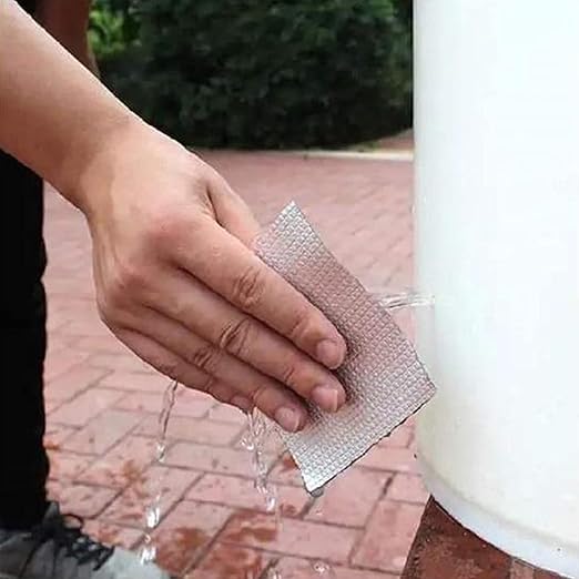 ADHES Butyl Tape Waterproof Tape Aluminum Foil Tape Sealan Tape 6in x 16ft, for RV Repair, Window, Boat and Pipe Sealing, Glass & EDPM Rubber Roof Patching(Model:RAY100-2,Glue Color:Grey)