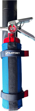 Bartact - 2.5 lb Roll Bar Fire Extinguisher Mount for Vehicle Holder, Adjustable Fire Extinguisher Holder Mount, US Made Universal Vehicle Fire Extinguisher Holder Fits All Roll Bars (Blue)