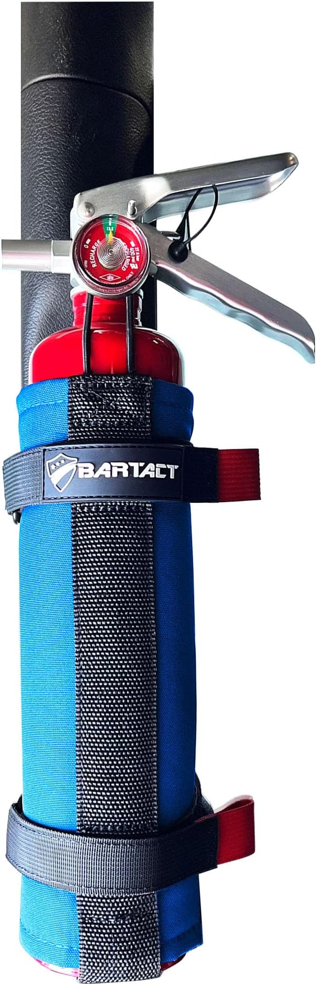 Bartact - 2.5 lb Roll Bar Fire Extinguisher Mount for Vehicle Holder, Adjustable Fire Extinguisher Holder Mount, US Made Universal Vehicle Fire Extinguisher Holder Fits All Roll Bars (Blue)