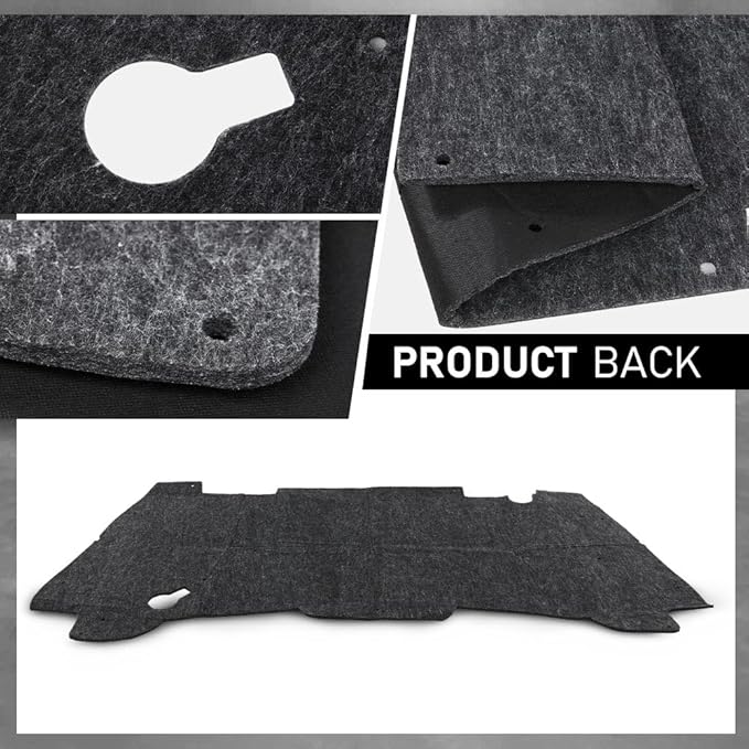 G-PLUS Hood Insulation Pad w/ Clips Compatible with Dodge Ram 1500 1994-2001/Not Fit Durango Or Dakota/Not Fit for Diesel