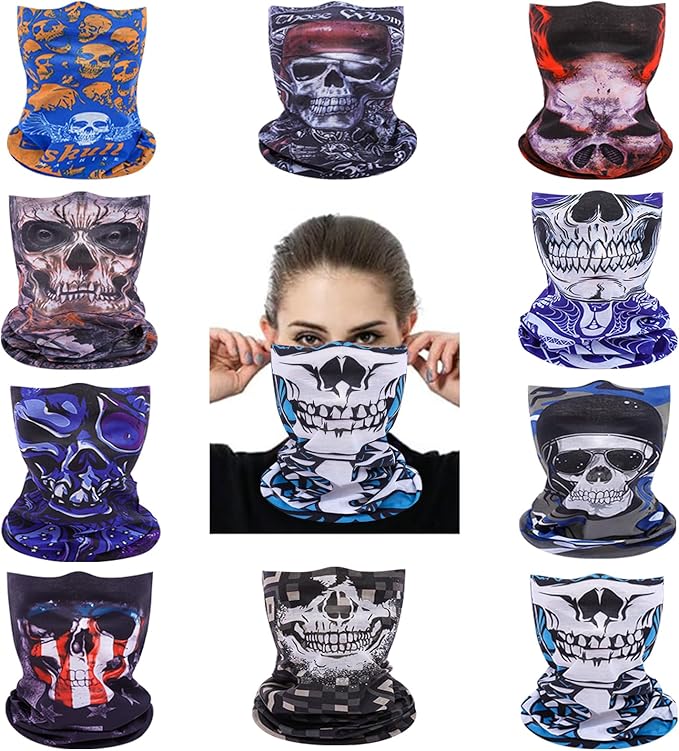 Neck Gaiter Masks Tube Scarf,Seamless Bandanas Buffs Gators,Ourdoor Face Mask Face Covering Multi Headwear