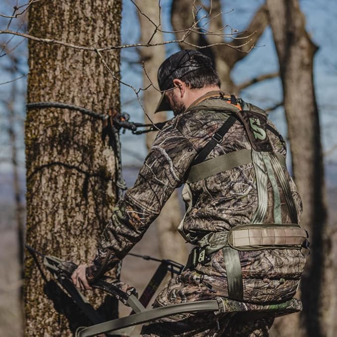 Summit Treestands Men's Pro Safety Harness, Medium, Black (SU83081)