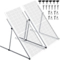 45in 2 Set Adjustable Solar Panel Tilt Mount Brackets, Anodizing Foldable Tilt Legs, Support 100 200 300 400 Watt Solar Panels 1-2Pcs, Solar Panel Stand for Roof, Off-Grid, RV and Boat