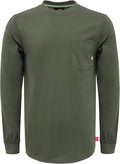 KONRECO FR Shirts for Men Crewneck 6oz Jersey Lightweight Flame Resistant Work T Shirt NFPA2112 CAT2
