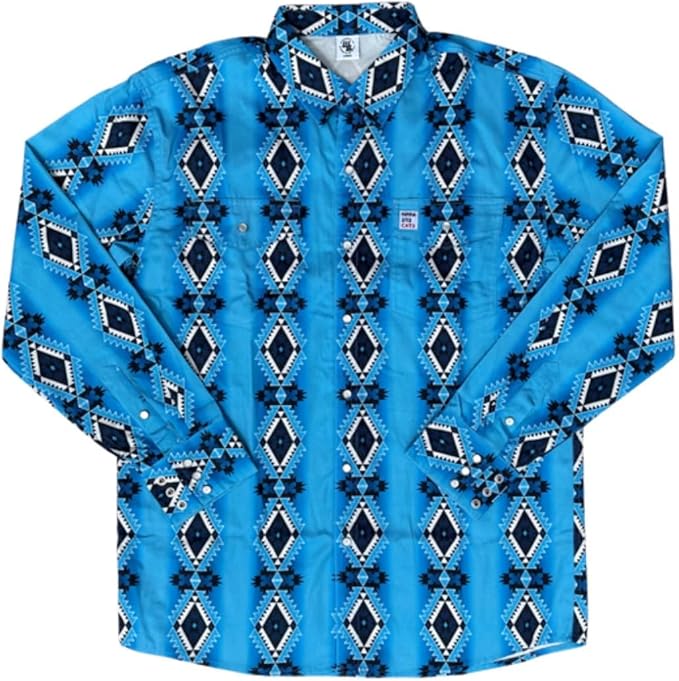 WoahBros FR Shirts for Men, 8oz Midweight Flame Resistant Welding Shirt, 100% Cotton, Pearl Snap Buttons - CAT2/NFPA2112