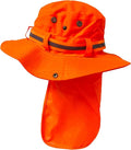 Packable and Adjustable Reflective Neon Boonie Sun Hat