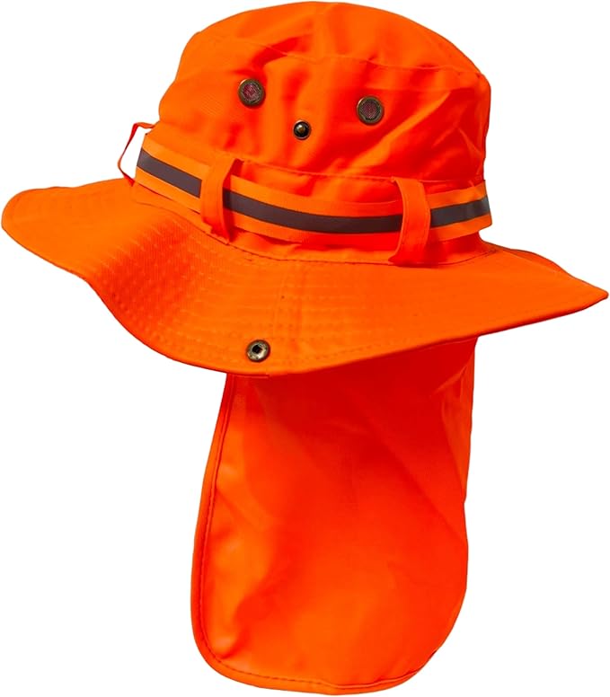 Packable and Adjustable Reflective Neon Boonie Sun Hat
