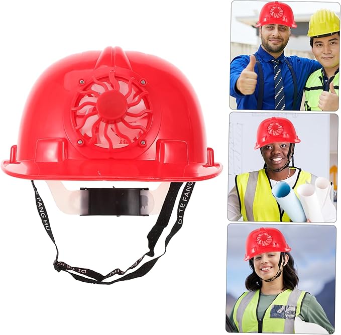 Solar-powered Fan Hard Hat for Construction Workers Cooling Helmet Breathable Design for Outdoor Work Protective Safety Cap for