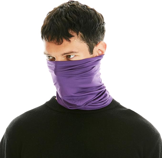 UV Protection Cooling Neck Gaiter Face Mask Scarf for Men - Windproof Neck Cover Bandana Neck Warmer Mask