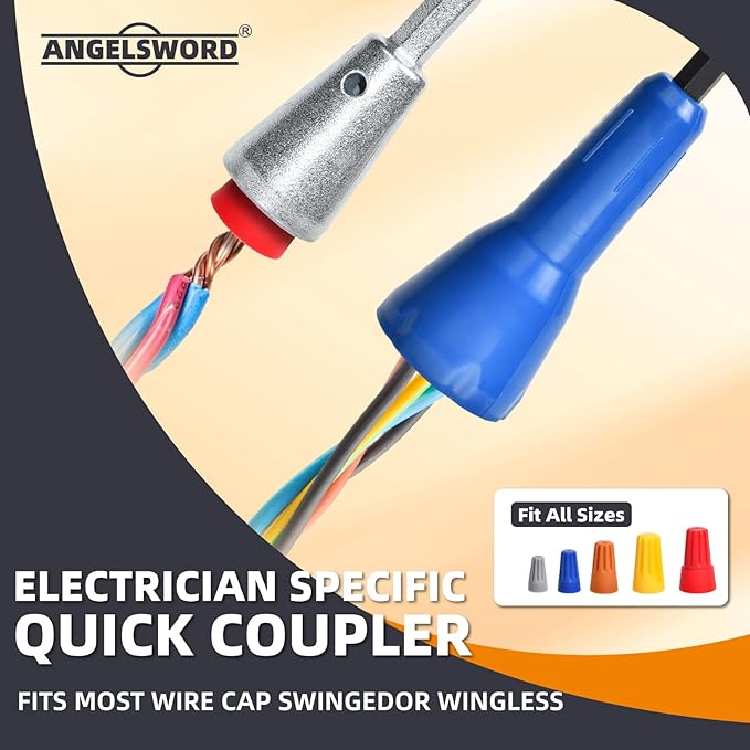 ANGELSWORD 10 AWG Wire Stripper for Drill, Wire Stripping Tool, Professional Electrician Tool, The Perfect Companion for Power Drill
