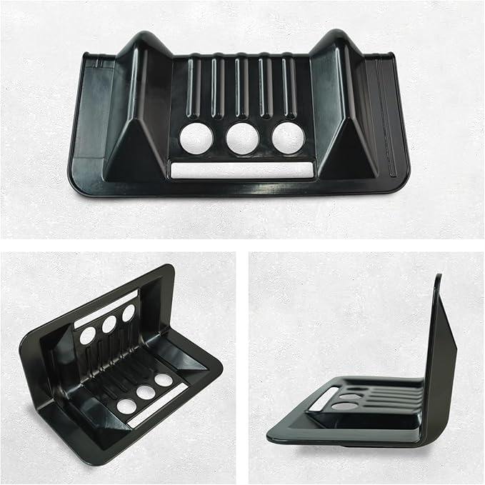 JUCHEN Flatbed Edge Protector, Edge Corner Tie Down Protector, Flatbed Accessories Plastic Protector，Protects Cargo Edges from Wear and Tear（10Packs） (BLACK)