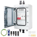 1 String 1000V PV Combiner Box 1 in 1 Out, Single String 40A DC Circuit Breaker with Solar Disconnect Function, Surge Protection, IP65 Weather-Resistant Enclosure