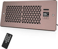 Register Booster Fan for 4" x 10" Register Holes with Remote Control and Thermostat, 10-Speeds Floor Vent Fans Booster - Enhances AC Heating&Cooling Airflow, Quiet Air Duct Fan for Wall, Bronze