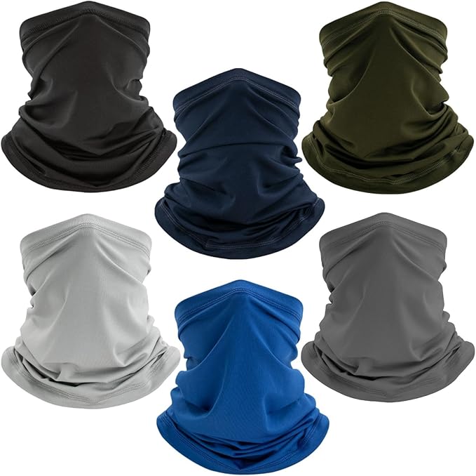 Neck Gaiter Face Mask: Scarf Gator Breathable Balaclava Cooling Cover Masks for Men Women