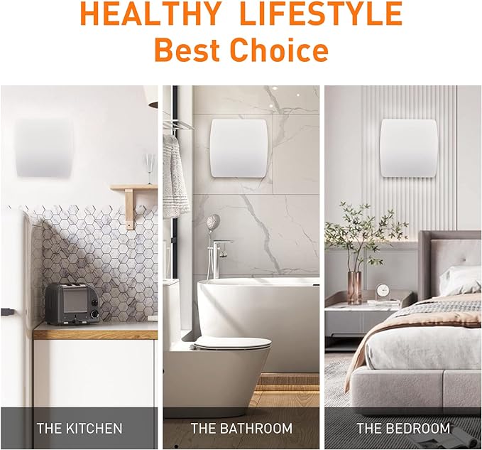 Bathroom Exhaust Fan for Wall and Super Quiet 4 In Window Exhaust Fan with O Ring White 80 CFM Bathroom Vent Fan