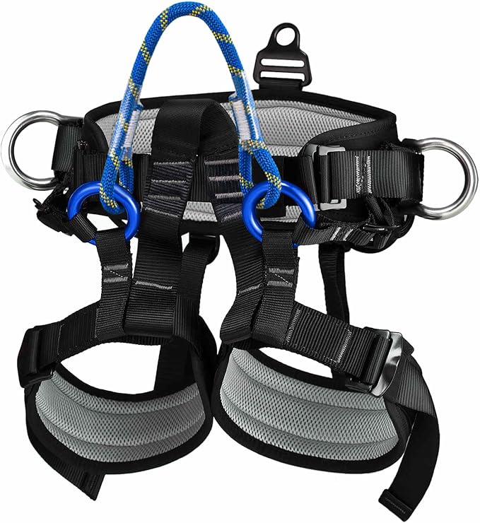 Climbing belts, Thicken Professional Large Size Safety Seat Belts for Tree Climbing, Rescuing Work, Rappelling