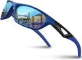 RIVBOS Polarized Sports Sunglasses Driving Sun Glasses Shades for Men Women Tr90 Frame for Cycling Fishing Running RB831