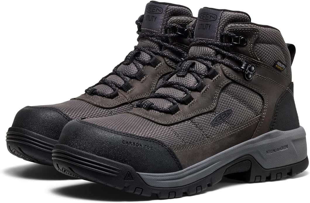 KEEN Utility mens Skokie Hiker Style Mid Height Composite Toe 90 Degree Waterproof