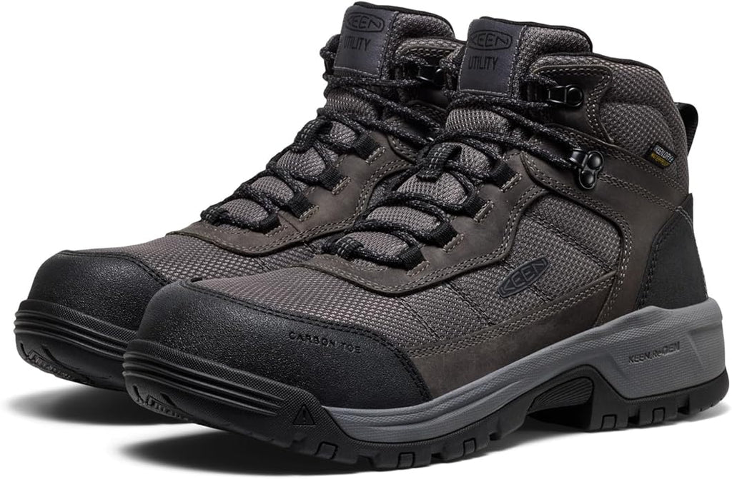 KEEN Utility mens Skokie Hiker Style Mid Height Composite Toe 90 Degree Waterproof
