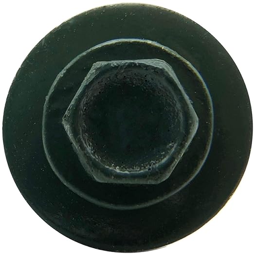Metal ROOFING SCREWS: (250)12 x 2" EVERGREEN Hex ReGrip Sheet Metal Roof Screw. Sharp Point metal to wood siding screws. 5/8" EPDM washer