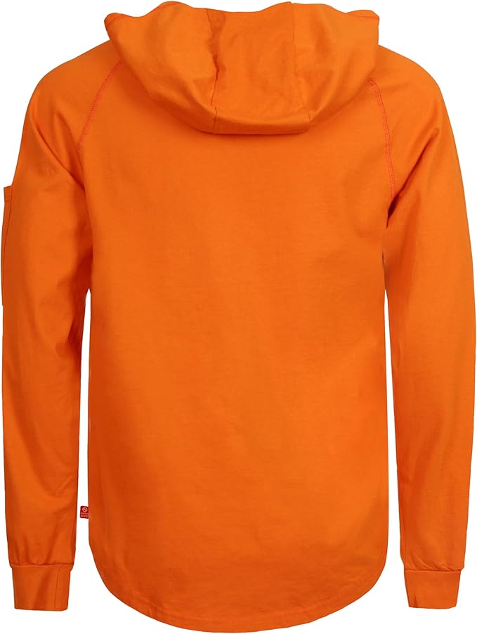 BOCOMAL FR Hooded T Shirts Heather Series 6oz Flame Resistant NFPA2112 CAT2 Fire Retardant Hoodies Work Shirt