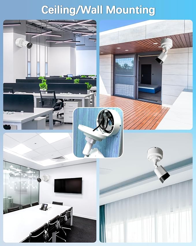 【ABS IP54 Waterproof】 Universal Bullet Security Camera Junction Box, Outdoor CCTV IP Cameras Mounting Bracket, Hide Cable Junction Base Boxes for Surveillance Camera