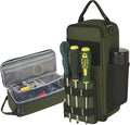 LAKE OF FIRE 12.6" Small Tool Bag Pouch for Men with Multiple Pockets, Waterproof Heavy Duty Tool Bag Organizer with Zipper and Portable Handle (Green)