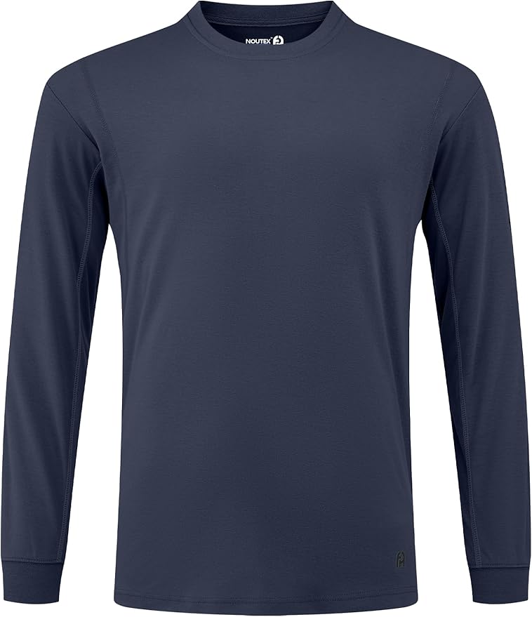 FR Shirts for Men 5.5oz Lightweight Bird's Eye Mesh Back Panel for Ventilation Long Sleeve CAT2 Fire Resistant Shirts