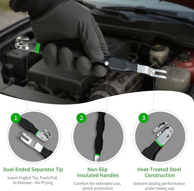 Electrical Disconnect Pliers Set – 3PCS Electrical Connector Pliers for Cars, Fuel Line Disconnect Tool, and Automotive Electrical Tool Kit
