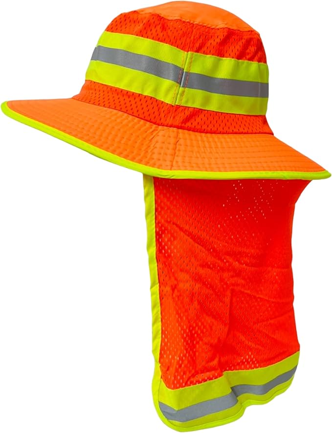 Packable and Adjustable Reflective Neon Boonie Sun Hat