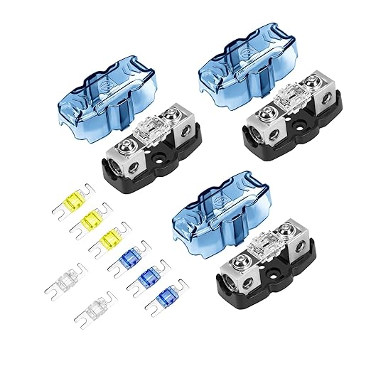 RECOIL ZSFH11-3 in-line Mini ANL Fuse Holder 1 X 4/8 Gauge Input & Output with Reducer