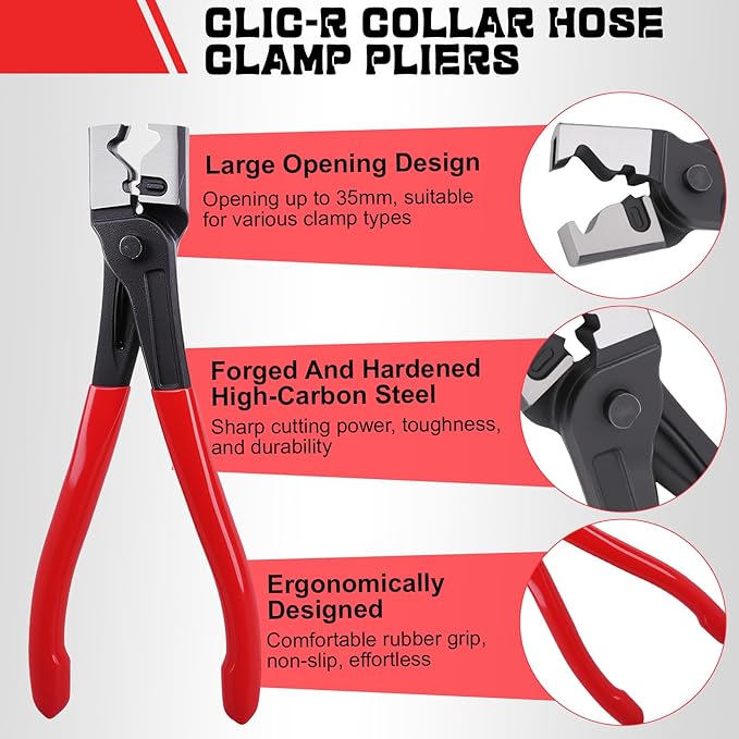 4Pcs Electrical Disconnect Pliers for Cars, Automotive Electrical 60 Degree Connector Pliers Connector Separator Hose Clamp Plier with Relay Puller Plier and Terminal Pin Removal Tool for Cars