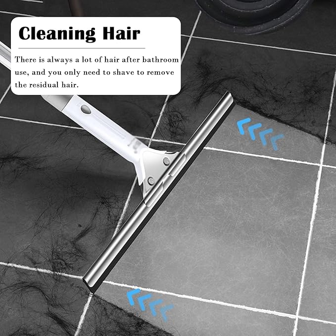 Extendable Window Cleaner Tool for Solar Panel, Outdoor Window Washing Kit 4.6 10.5 16.5 23 30 33 Ft Length, Window Squeegee with Extension Pole for Hard to Reach Outside(1PC,L 14.4FT/4.4M)