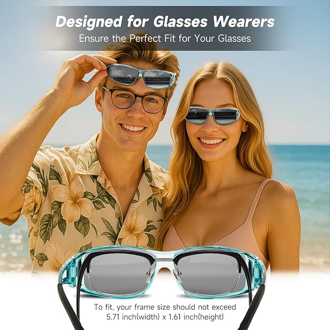 Night Driving Glasses Night Vision Glasses Fit Over Glasses Polarized Anti-Glare UV400 Gift for Men Women