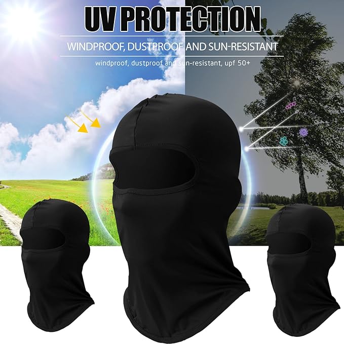 30 Pcs Balaclava Ski Face Mask Full Face Cover Mask UV Protection Cooling Neck Gaiter Summer for Men Women Winter Outdoor