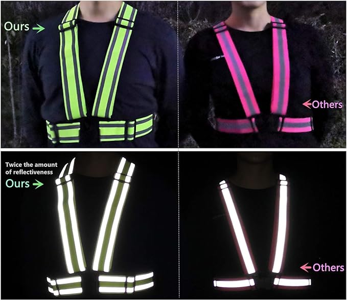 High Visibility Safety Vest(8PACK-L)|Reflective Running Gear for Walking,Cycling,Construction,Motorcycle|Men,Women(8PACK-L)
